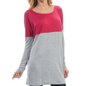 Daisy & Queen EUC color block tunic